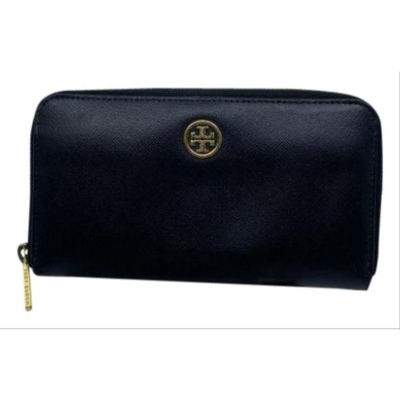 Tory Burch Handbags - Tory Burch Women's Black Zipper Wallet